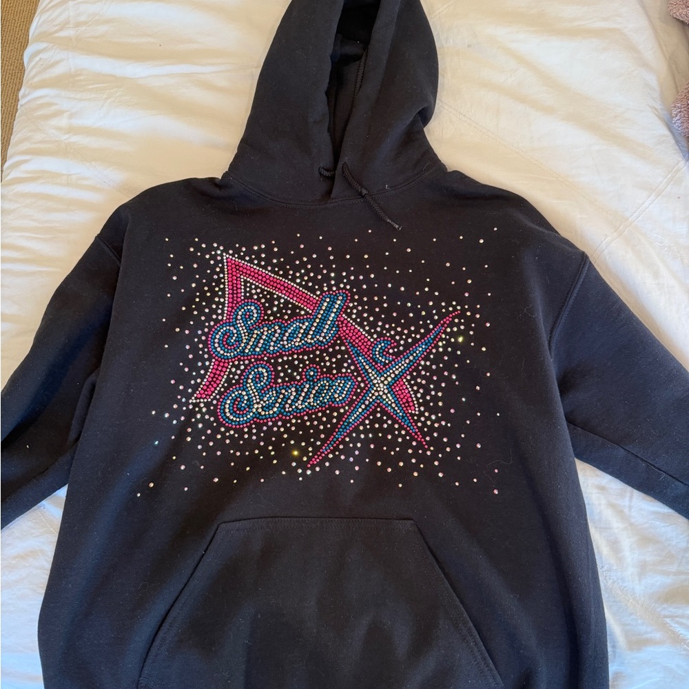 Black SSX Rhinestone Hoodie